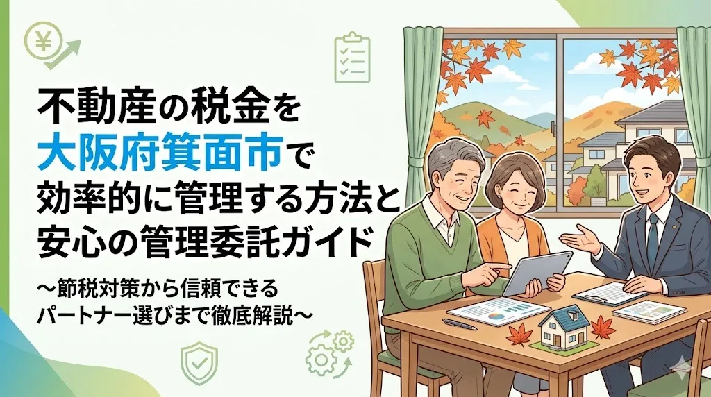 不動産の税金を大阪府箕面市で効率的に管理する方法と安心の管理委託ガイド