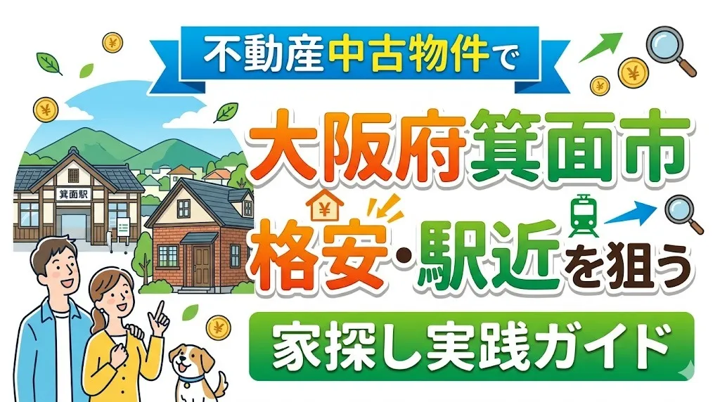 不動産中古物件で大阪府箕面市の格安・駅近を狙う家探し実践ガイド