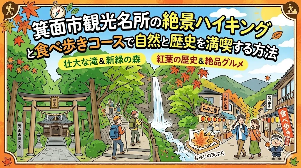 箕面市観光名所の絶景ハイキングと食べ歩きコースで自然と歴史を満喫する方法