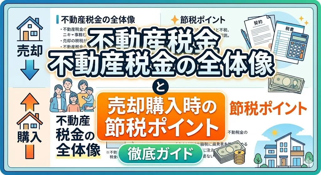 不動産税金の全体像と売却購入時の節税ポイント徹底ガイド